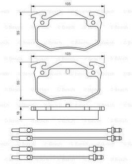 Тормозные колодки. BOSCH 0986466350