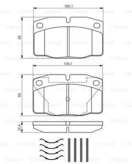 Гальмівні колодки BOSCH 0986469390