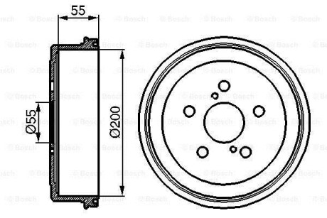 Барабан тормозной BOSCH 0986477139