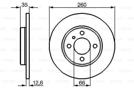 Тормозной диск BOSCH 0 986 478 029