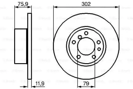 Тормозной диск BOSCH 0986478319