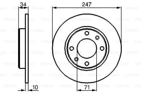 Диск тормозной BOSCH 0 986 478 359