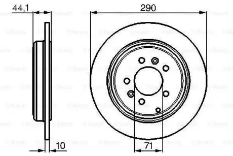 Диск тормозной BOSCH 0986478556