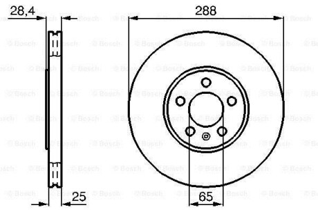 Тормозной диск BOSCH 0986478619