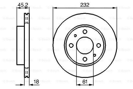 Диск тормозной BOSCH 0 986 478 650