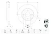 Диск тормозной FORD FIESTA, FOCUS, MAZDA 2, передн., вент. (выр-во) BOSCH 0 986 478 892 (фото 5)