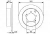 MITSUBISHI диск гальмівний Pajero Pinin 1,8-2,0GDI -07 BOSCH 0986479512 (фото 1)