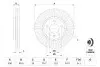 Диск тормозной CHEVROLET CRUZE, OPEL ASTRA J передн. (выр-во) BOSCH 0 986 479 644 (фото 5)