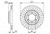Тормозной диск BOSCH 0986479702 (фото 1)