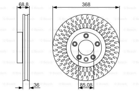 Тормозной диск BOSCH 0986479A33