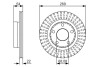 Диск тормозной (задний) Audi A6/VW Passat 98-05 (269х22) (с покрытием) BOSCH 0 986 479 A42 (фото 2)