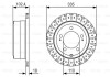 Диск гальмівний BOSCH 0 986 479 A61 (фото 1)