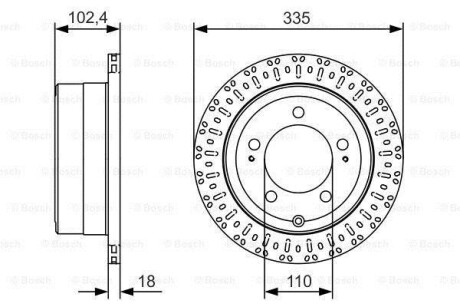 Диск гальмівний BOSCH 0 986 479 A61