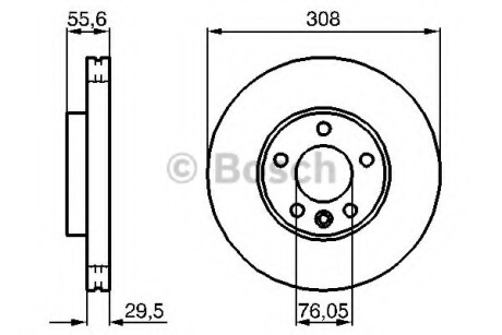 Гальмівний диск BOSCH 0986479B88