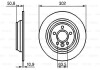 Диск гальмівний (задній) Ford Focus/Galaxy/Kuga/Mondeo 08-/Range Rover 11- (302x11) BOSCH 0 986 479 B94 (фото 6)