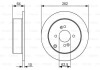 Диск тормозной (задний) Hyundai Accent III 05-10/Kia Rio II 05- (262x10) BOSCH 0 986 479 C08 (фото 6)