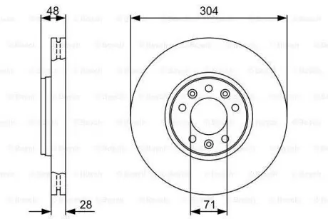 Тормозной диск BOSCH 0986479C53