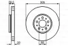 Диск тормозной (передний) Volvo S60/S80/V70 00- (305x28) BOSCH 0 986 479 C59 (фото 1)