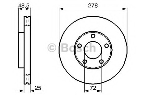 Гальмівний диск BOSCH 0986479C68