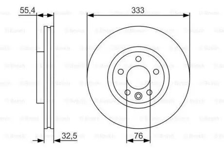 Тормозной диск BOSCH 0986479S72 (фото 1)