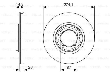 Диск тормозной BOSCH 0 986 479 S79