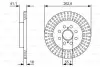 Гальмівний диск - знято з вир-ва BOSCH 0986479V35 (фото 1)