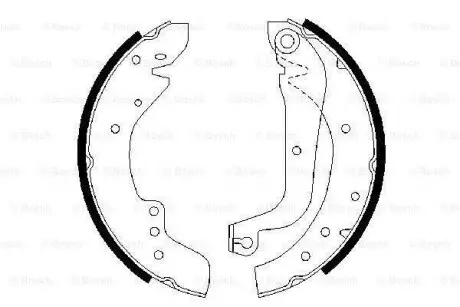 Колодки гальмівні барабанні BOSCH 0 986 487 547