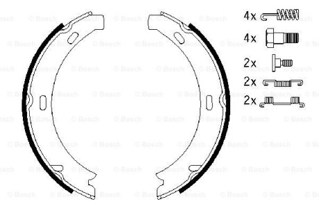 Гальмівні колодки BOSCH 0986487584 (фото 1)