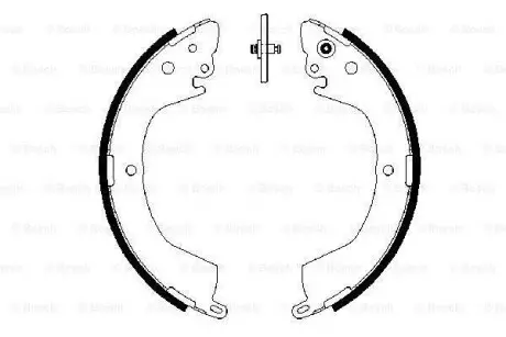 Колодки тормозные барабанные BOSCH 0 986 487 684