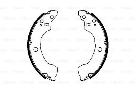 Колодки гальмівні барабанні BOSCH 0 986 487 691
