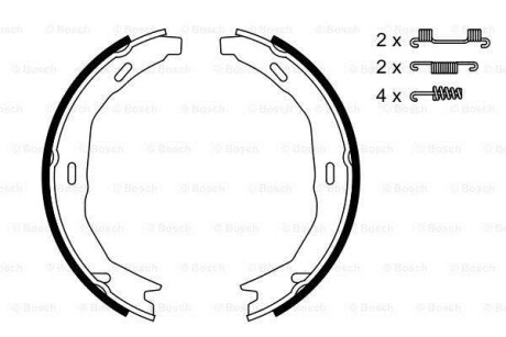 Колодки тормозные барабанные BOSCH 0 986 487 723