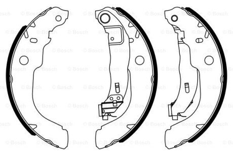 Гальмівні колодки барабанні BOSCH 0986487960 (фото 1)