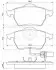Колодки гальмівні (передні) Ford Galaxy 00-06/VW Sharan 95-10 (+датчики) BOSCH 0986494035 (фото 8)