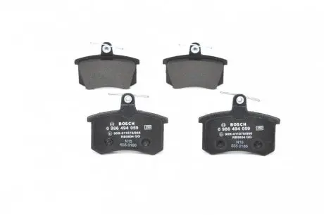 Колодка гальм. диск. AUDI 100 (44, 44Q, C3, 4A, C4) задн. BOSCH 0 986 494 059