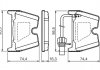 Колодки тормозные (передние) Audi A4/A5/A6/VW Phaeton 02-17 (Brembo) (с датчиком) (95.5x74.4x16.3) BOSCH 0 986 494 216 (фото 17)