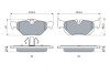 Колодка тормозов. диск. BMW 1(E81,87) 05-,3(E90,91) 07-,X1(E84) 09- задн. (выр-во) BOSCH 0 986 494 272 (фото 5)