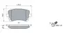 Колодка тормозов. диск. AUDI, VW T5 задн. (выр-во) BOSCH 0 986 494 303 (фото 5)