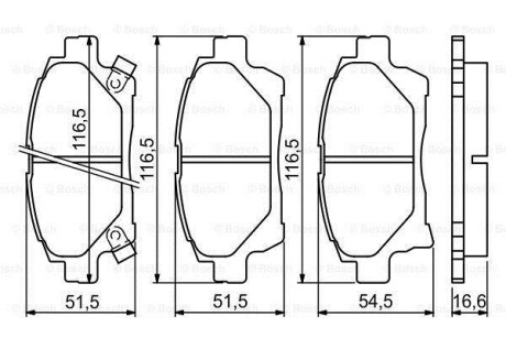 Тормозные колодки. BOSCH 0986494333