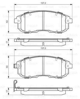 Колодки тормозные BOSCH 0986494337