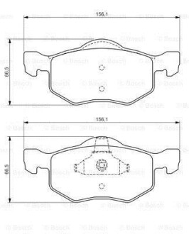 Тормозные колодки. BOSCH 0 986 494 361