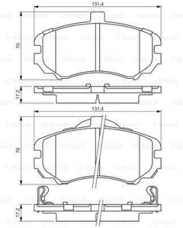 Гальмівні колодки дискові BOSCH 0986494426