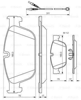 Гальмівні колодки BOSCH 0 986 494 526