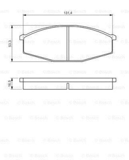 Гальмівні колодки, дискові BOSCH 0 986 494 566