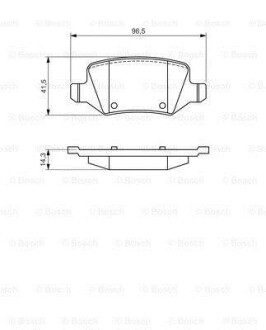 ДИСКОВЫЕ КОЛОДКИ ЗАДНИЕ BOSCH 0 986 494 569