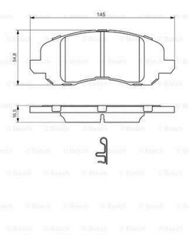 Гальмівні колодки BOSCH 0 986 494 575