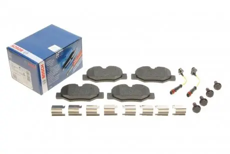 Колодки тормозные (задние) MB Vito/Viano (W639) 03- (+датчики) (с аксессуарами) BOSCH 0986494603
