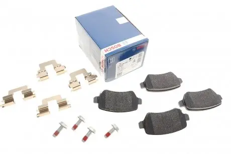 Тормозные колодки (задние) Opel Astra G/H/ Combo 01- /Kia Venga (Lucas) (с прижимной пластиной) BOSCH 0986494654