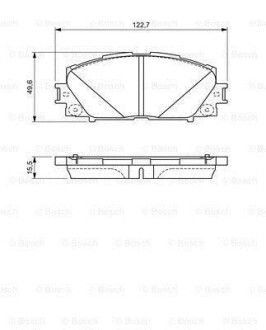 Гальмівні колодки дискові BOSCH 0986494670 (фото 1)