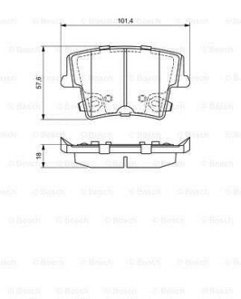 Гальмівні колодки BOSCH 0986494678