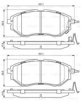 Колодки тормозные BOSCH 0 986 494 679